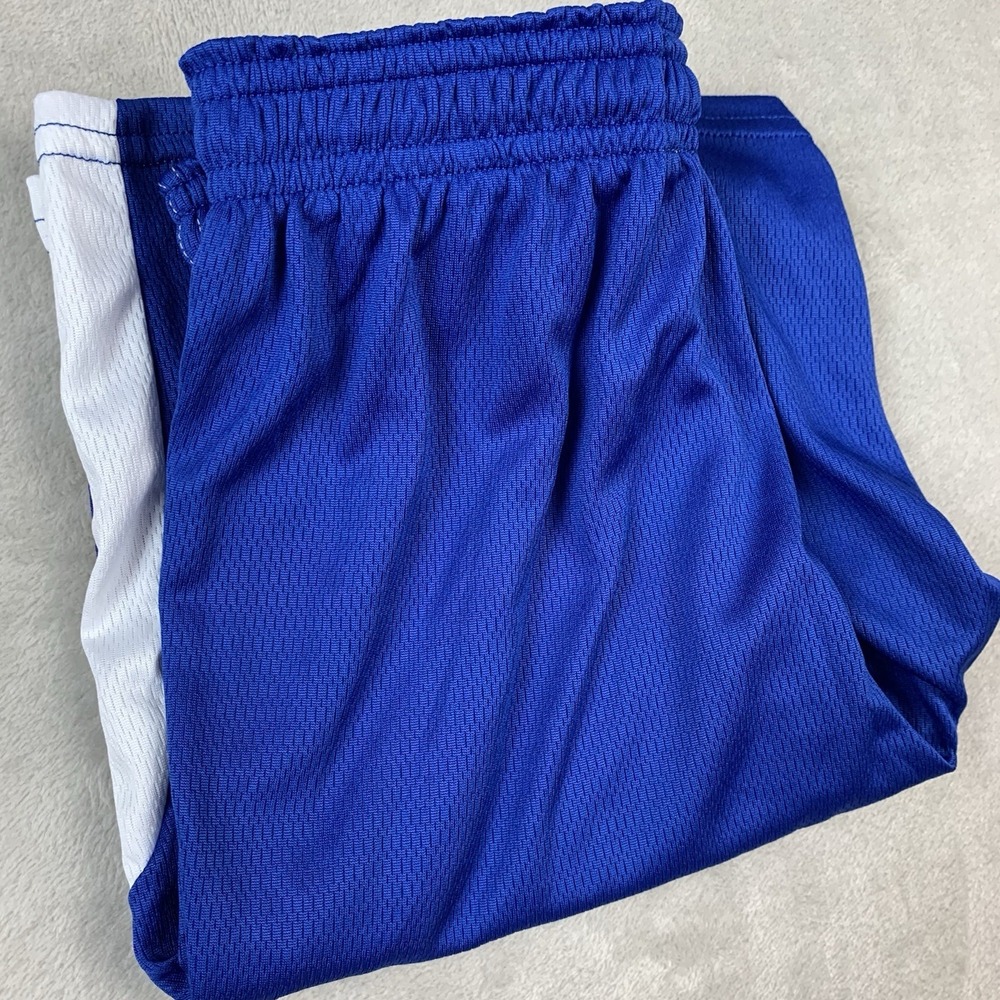 New Alleson Athletic Shorts Youth Medium Blue Elastic Drawstring Waist Sports